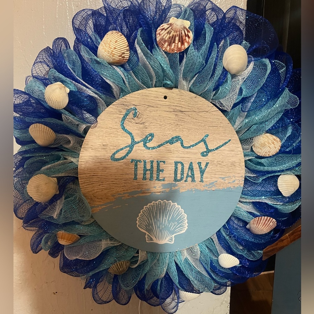 Beach themed wreath